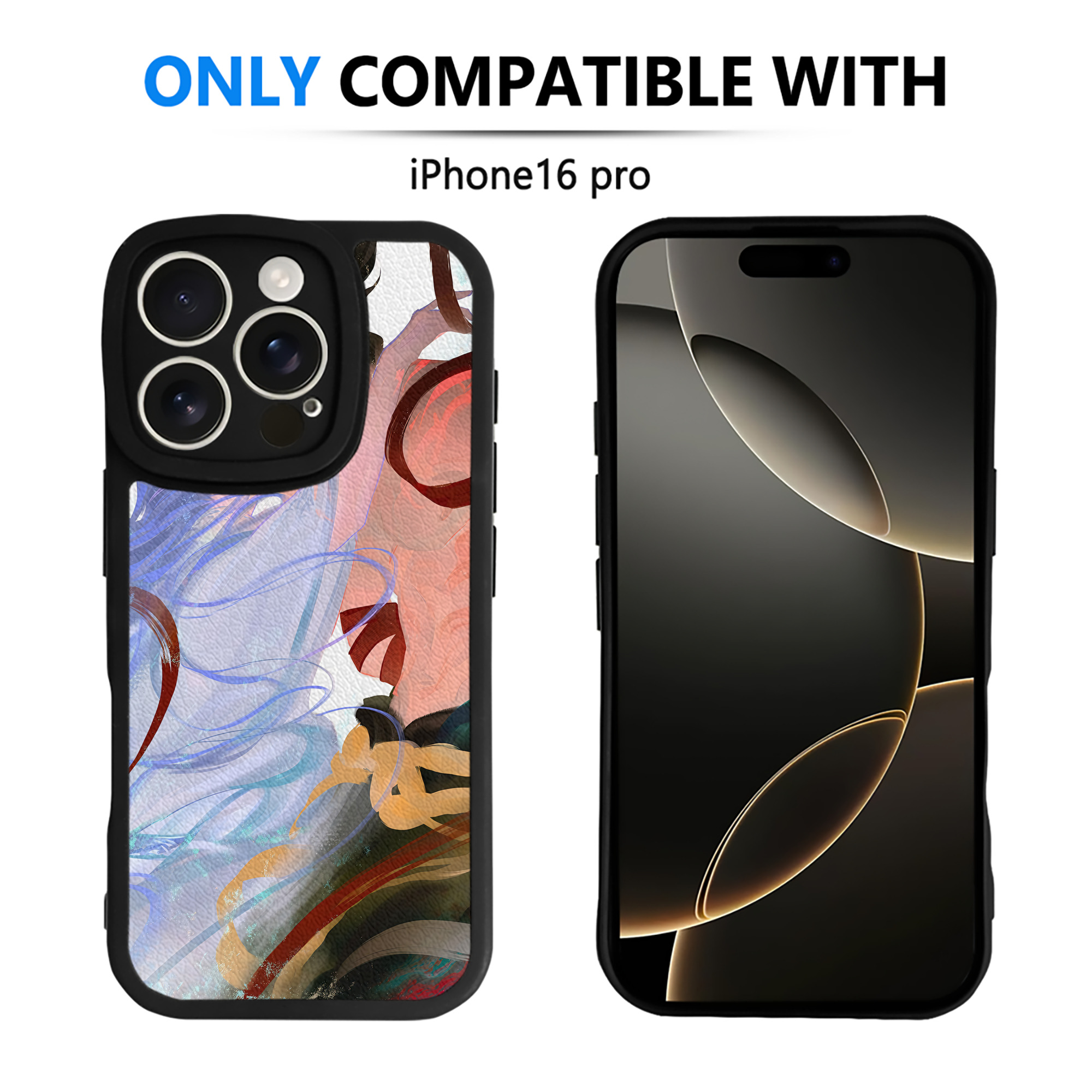 （画像用） Ne Zha 2 ナタ 魔童の大暴れ 【iPhone 16シリーズ対応】シリコンスマホケース（レザー調） 材質：シリコン